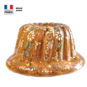 moule kouglof faux bois fleur
