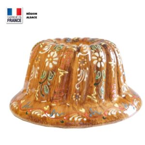 moule kouglof faux bois fleur