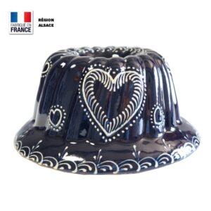 Moule à Kouglof Bleu 24 cm / Coeur