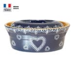 Terrine à Baeckeoffe 4 - 6 personnes Bleu Décor Coeur
