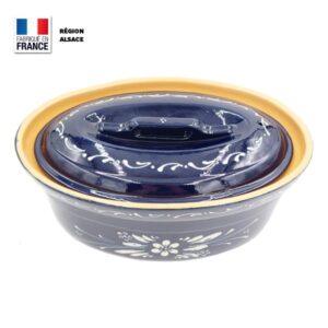 terrine baeckeoffe bleue fleur 4 6 personnes