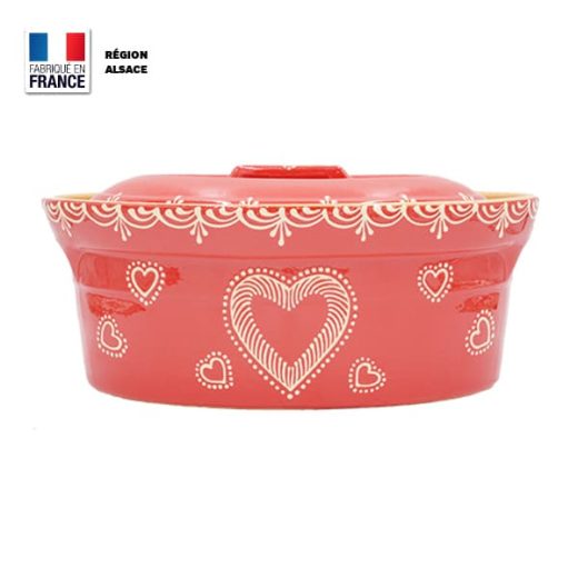 terrine baeckeoffe alsace rouge cœur 6 personnes