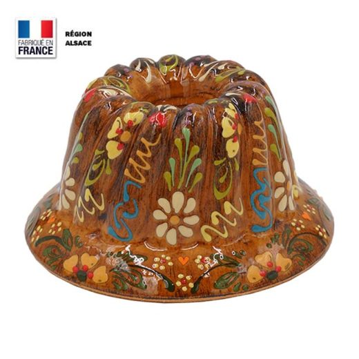 Moule à Kouglof Faux Bois décor Marguerite 20 cm