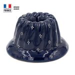 Moule à Kouglof Bleu décor 4 points 18 cm