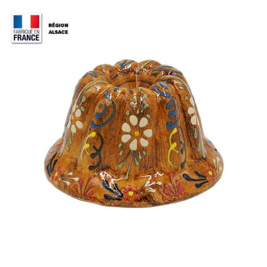 Moule à Kouglof Faux Bois Décor Marguerite 12 cm