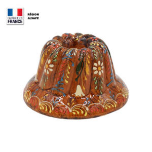 Moule à Kouglof Faux Bois Décor Marguerite 14 cm