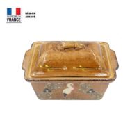 Terrine à Foie Gras Faux Bois Décor Cigogne