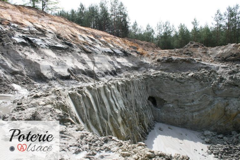 glaisière extraction de l'argile de Soufflenheim