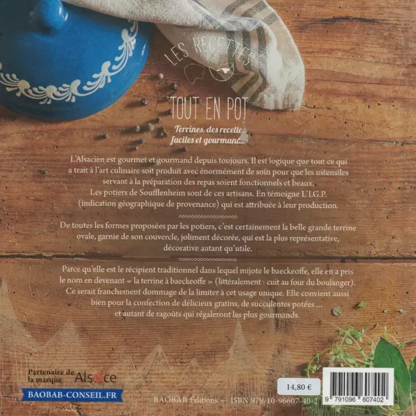 Livre cuisine "Tout en Pot - Terrines, des Recettes Faciles et Gourmandes" de Jean-Pierre Dézavelle