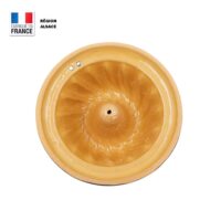 Moule à Gâteau KOUGELHOFT – Faïence Bleue D’Alsace, Motifs Peints à La Main, 16,4 Cm