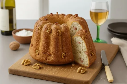 Kouglof alsacien aux noix et lardons