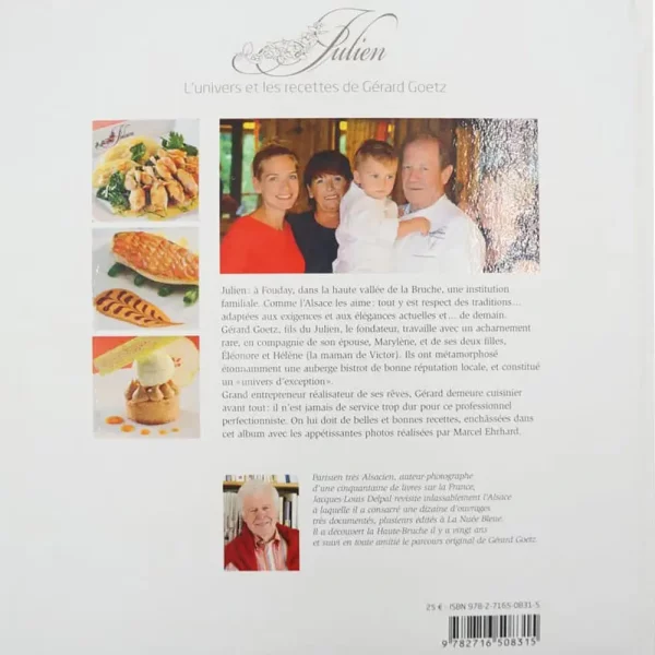 Livre de cuisine "Julien - L'Univers et les Recettes de Gérard Goetz"
