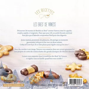 Livre de cuisine "Les Bred' de Vaness" de Vanessa Carraro, participante à l'émission "Le Meilleur Pâtissier" saison 11.