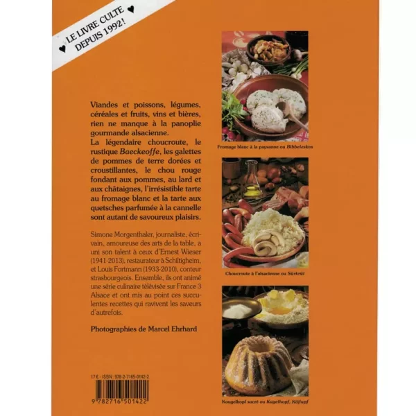 Livre de cuisine "Les Meilleures Recettes d'Alsace" par Simone Morgenthaler