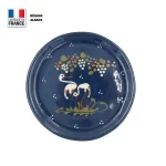 Plat de Service Bleu décor Cigogne 24 cm