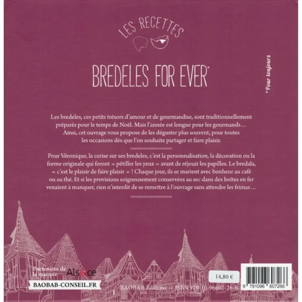 Livre de Cuisine "Bredele For Ever" de Véronique Brobecker-Laemmel