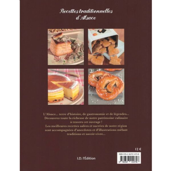 Livre cuisine "Les Recettes Traditionnelles d'Alsace"