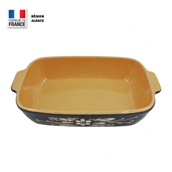 Plat à Gratin - Plat Rectangle 28 cm Bleu Fleur