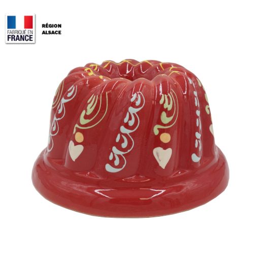 Moule à Kouglof Rouge Marguerite / 24 cm