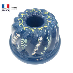 Moule à Kouglof Bleu Marguerite / 24 cm