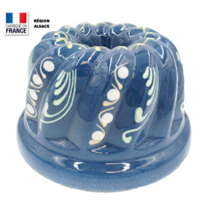 Moule à Kouglof Bleu Marguerite / 24 cm