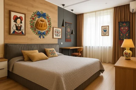 Chambre avec déco thème Alsace