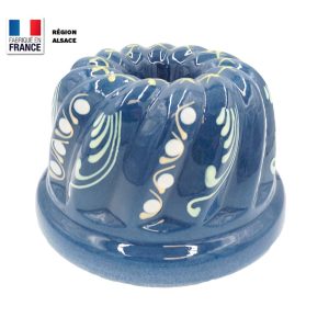 Moule à Kouglof Bleu Marguerite / 18 cm