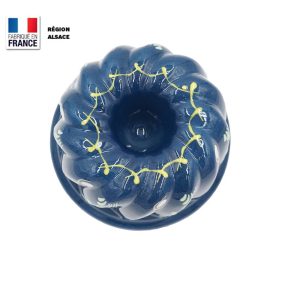 Moule à Kouglof Bleu Marguerite / 18 cm