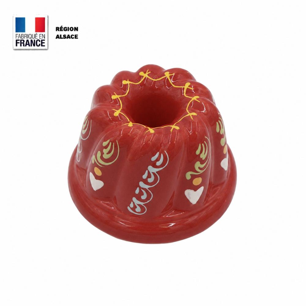 Moule à Kouglof Rouge Marguerite / 12 cm Moule à Kouglof Rouge Marguerite / 12 cm