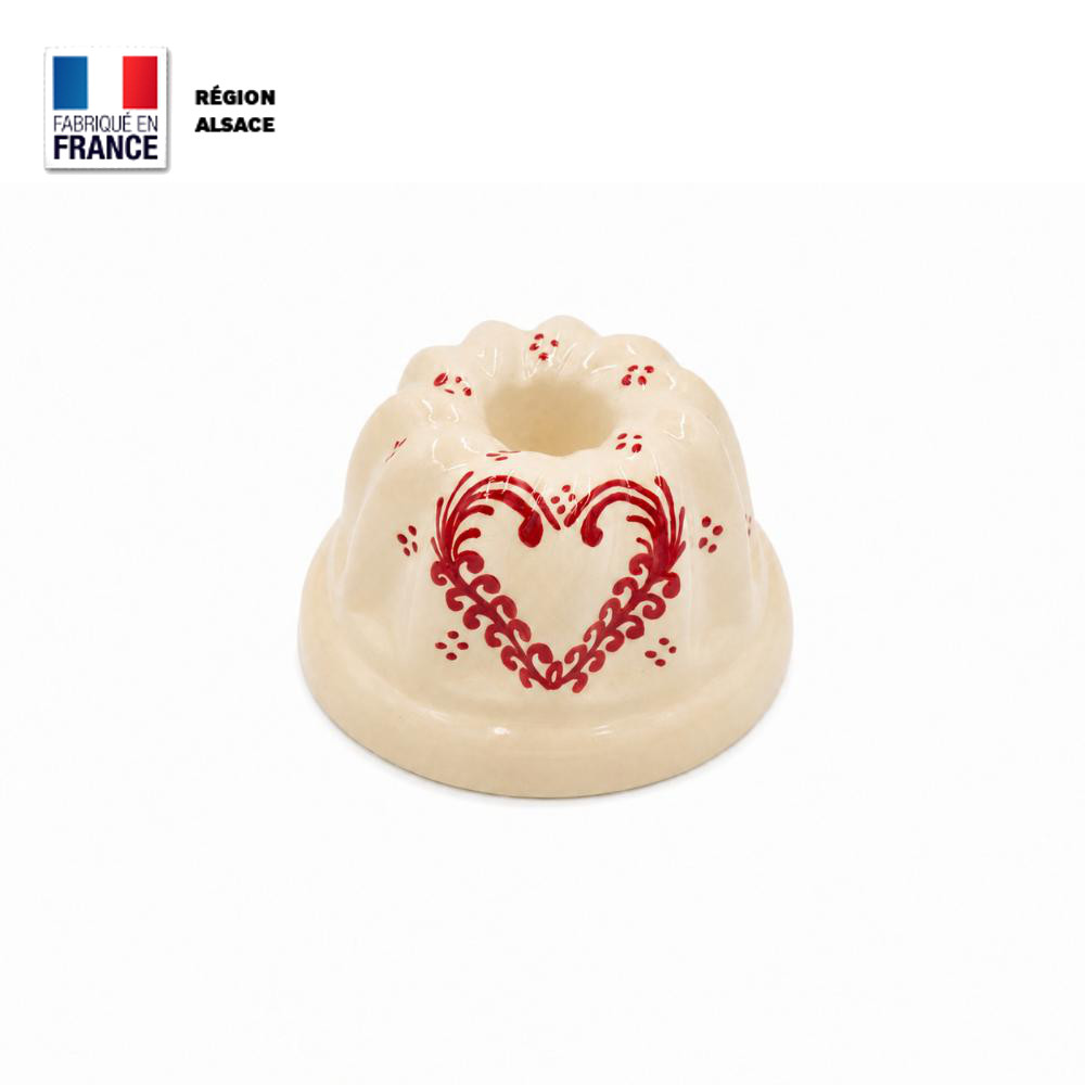 Moule à Kouglof 12 cm Cœur Frise Moule à Kouglof 12 cm Cœur Frise