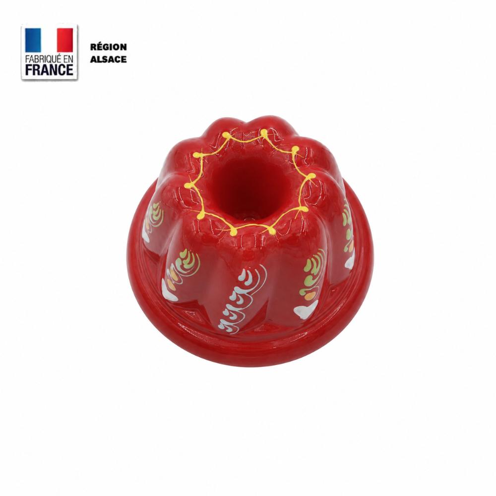 Moule à Kouglof Rouge Marguerite / 12 cm Moule à Kouglof Rouge Marguerite / 12 cm