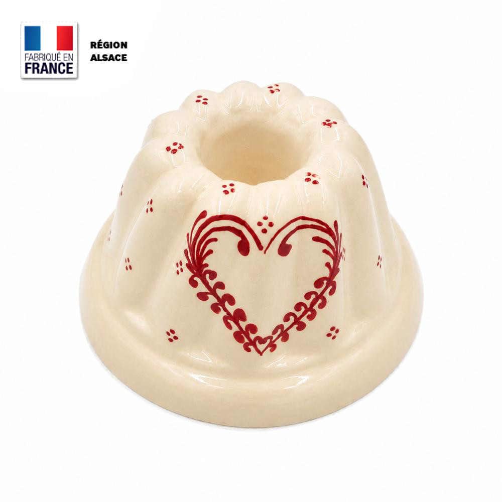 Moule à Kouglof 18 cm Cœur Frise Moule à Kouglof 18 cm Cœur Frise