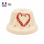 Moule à Kouglof 18 cm Cœur Frise