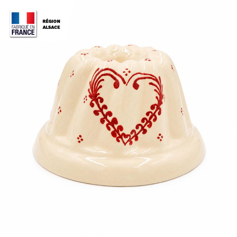 Moule à Kouglof 18 cm Cœur Frise Moule à Kouglof 18 cm Cœur Frise