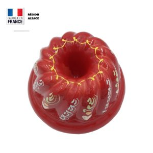 Moule à Kouglof Rouge Marguerite / 18 cm