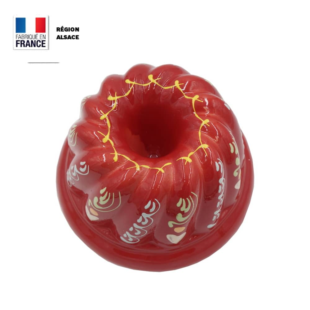 Moule à Kouglof Rouge Marguerite / 18 cm Moule à Kouglof Rouge Marguerite / 18 cm