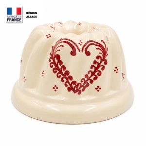 Moule à Kouglof 24 cm Cœur Frise