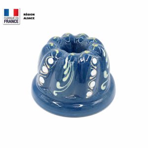 Moule à Kouglof Bleu Marguerite / 12 cm