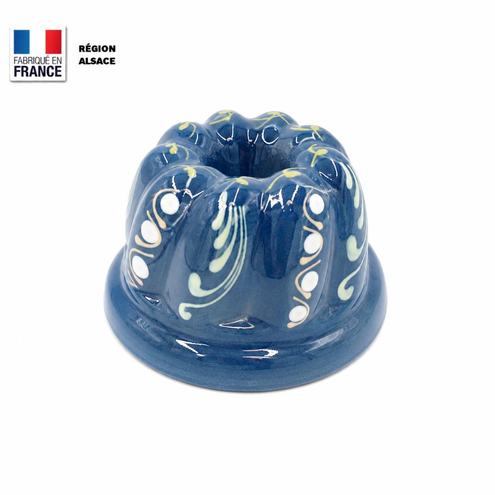 Moule à Kouglof Bleu Marguerite / 12 cm Moule à Kouglof Bleu Marguerite / 12 cm
