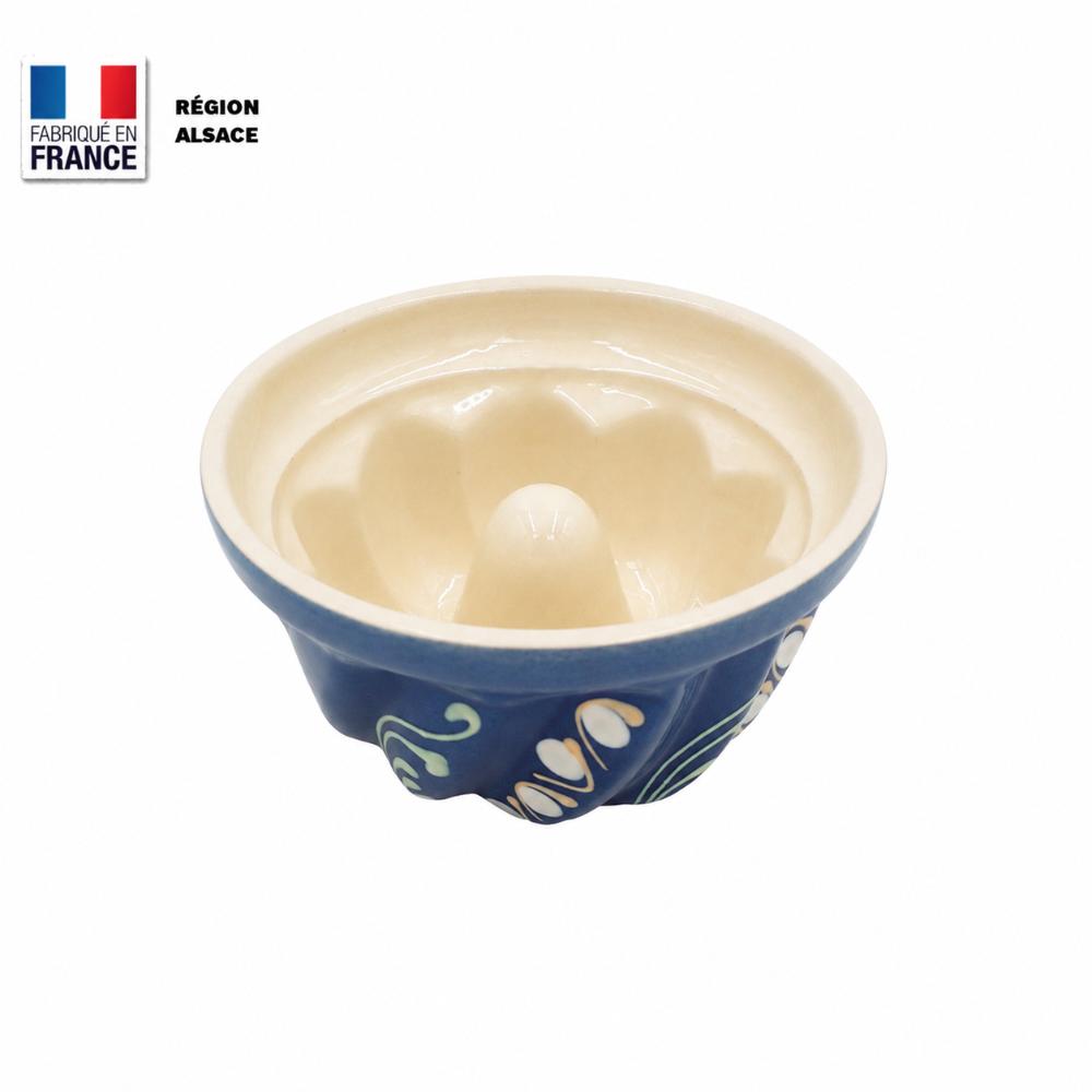Moule à Kouglof Bleu Marguerite / 12 cm Moule à Kouglof Bleu Marguerite / 12 cm