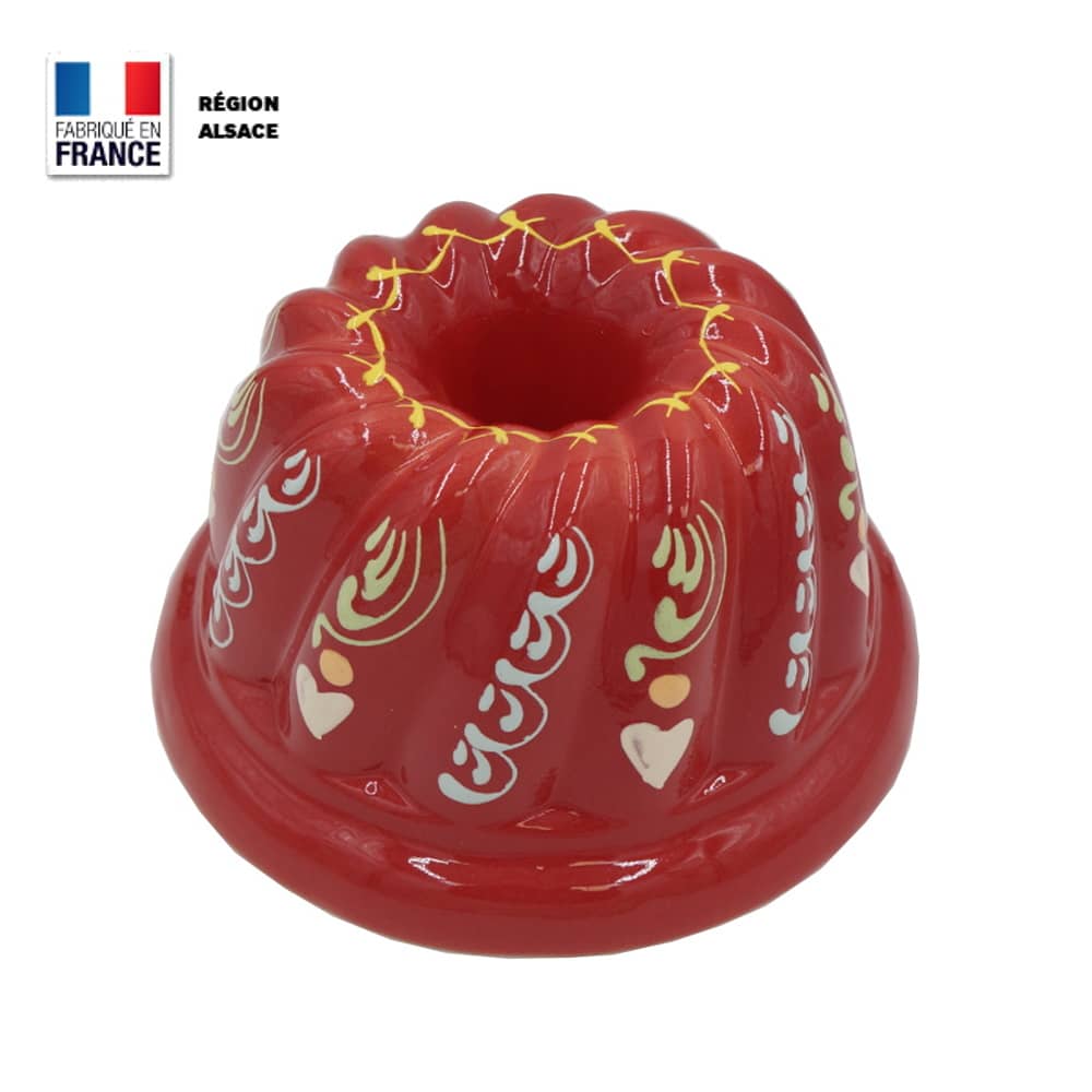 Moule à Kouglof Rouge Marguerite / 18 cm Moule à Kouglof Rouge Marguerite / 18 cm