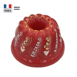 Moule à Kouglof Rouge Marguerite / 18 cm