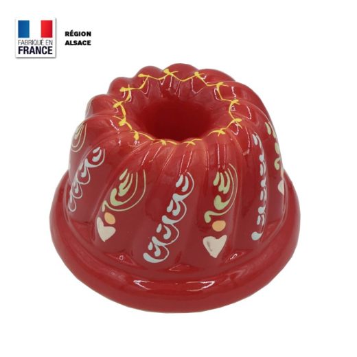 Moule à Kouglof Rouge Marguerite / 18 cm