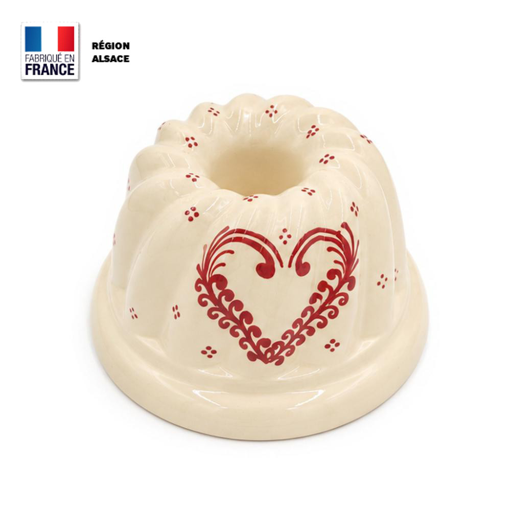 Moule à Kouglof 20 cm Cœur Frise Moule à Kouglof 20 cm Cœur Frise